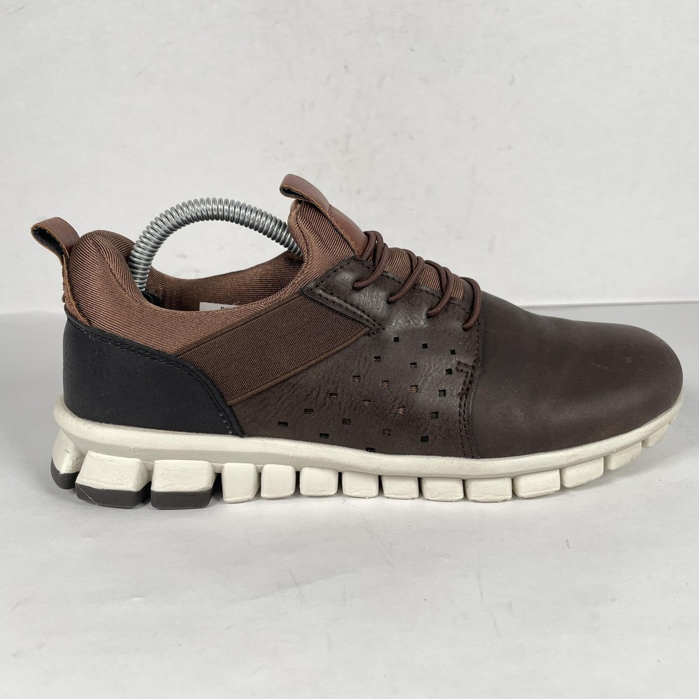 NoSox Betts JR Shoes Youth Size 4.5 Brown White Casual Lightweight Comfort